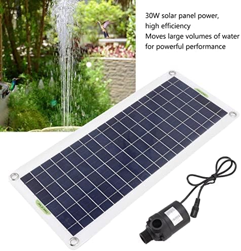 Solar Water Fountain Pump, 30W Solar Water Pump with Solar Panel, Outdoor Solar Powered Fountain Water Pump Kit for Bird Bath Garden Small Pond Fish Tank Pool Patio - Image 3