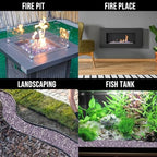 Skyflame 10-Pound Fire Pit Glass for Propane Gas Fireplace Decor - Image 6