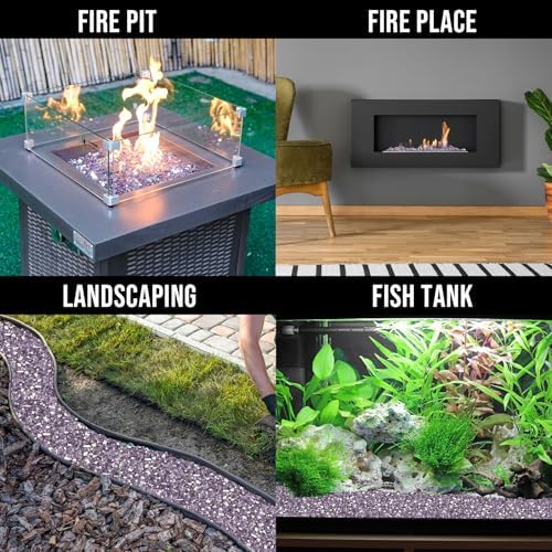 Skyflame 10-Pound Fire Pit Glass for Propane Gas Fireplace Decor - Image 6
