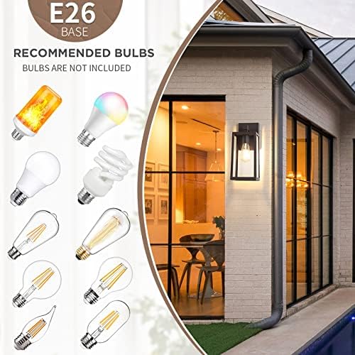 MAXvolador Outdoor Wall Light Fixture, Exterior Waterproof Wall Lantern - Image 4