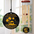 Personalized Beach Memorial Wind Chime – “The Waves May Fade, But The Love Remains” Custom Engraved Name & Years – Sympathy Gift for Ocean Lovers – Outdoor Memorial Windchime for Loss of Loved One by AlpadilCo