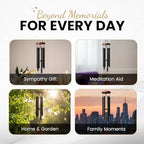 Memorial Wind Chimes for Outside — Sympathy Gift for Loss of Loved One, 36" Aluminum Pipe & Solid Pine Wood Windchimes, Deep-Toned, Includes Keepsake Letter & Keychain — Porch Decor - Image 7