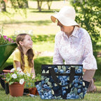Fruits Blueberry Garden Tool Bag Tote for Men Women Multiple Pockets Wide Mouth Heavy Duty Waterproof Tool Organizer Bag for Outdoor Lawn Yard Portable Gardening Storage With Elasticbands - Image 5