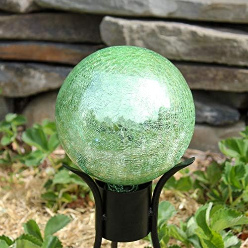 Achla Designs G6-LG-C, Light Green 6-Inch Crackle Gazing Globe Ball, 6 - Image 6