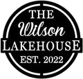 Personalized Lake House Sign with Established Date by ENFODREAM