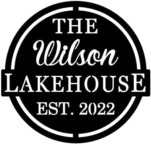Personalized Lake House Sign with Established Date by ENFODREAM