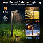 Gardenreet Brass Low Voltage L-Shaped Path Light, Bronze, G4, 3000K, 12Pack - Image 5