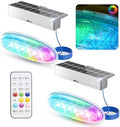 NIORSUN Solar Pool Lights for Above Ground & Inground Pools - IP68 Waterproof 9 RGB Color LED Pool Light with 3.6ft Cord & Remote, Underwater Lights for Pools/Pond Decor by NIORSUN