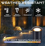 CLOUDY BAY [6 Pack] 5W Well Lights Low Voltage Landscape Lighting,12V-24V Waterproof Outdoor Side-lit Light,2700-5000K 5CCT In Ground Lights for Fence Pathway Deck, IP67 Rating,Bronze - Image 7