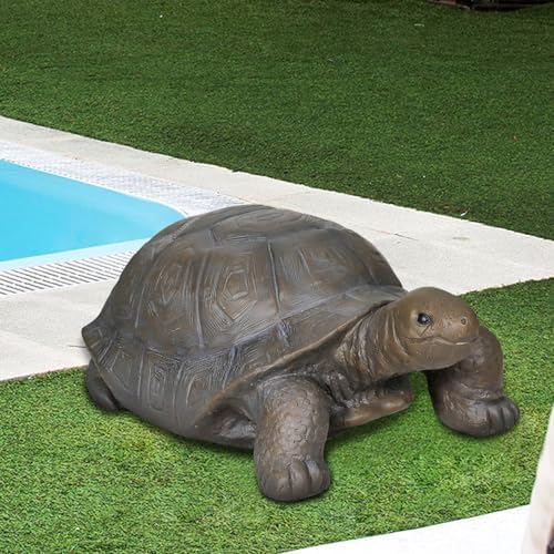 SKYFIRE Large Turtle Statues for Garden - 29.5' x 15.7' x 11.8' Fiber Reinforced Concrete Figurines, Garden Sculptures & Statues for Outdoors, Lawn, Yard, Indoor - Tortoise Outdoor Decor - Image 2