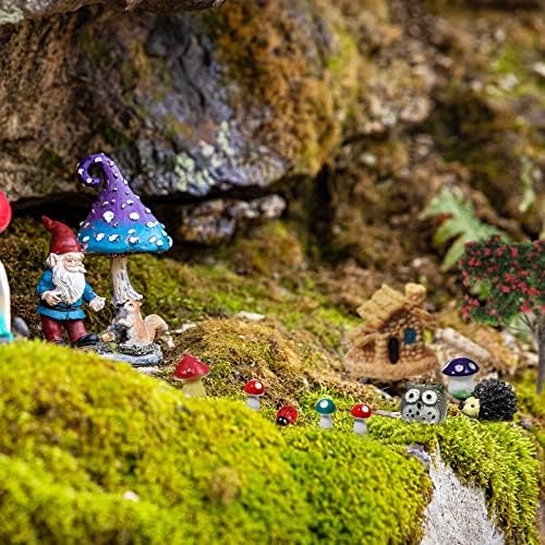 Canlierr 58 Pcs Mini Garden Accessories Set Fairy House Village Miniature - Image 5