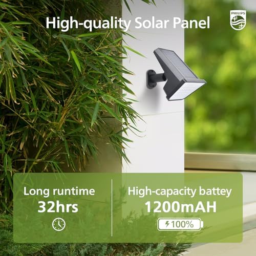 Philips 6 Packs Solar Spot Lights Outdoor Waterproof, 28 LED 7500K Solar Powered Landscape Pathway Lights, Dusk to Dawn Solar Spotlights for Garden, Yard, Lawn, Walkway, Driveway - Image 4