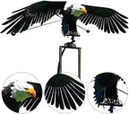 Garden Eagles Stake Ornament Art Bird Flapping Windmill Outdoor Metal Stake Rocking Balancing Flying Wind Spinner Yard Vintage Sculptures,Black,116 * 41cm - Image 6