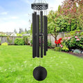 ASTARIN 48'' Deep Tone Wind Chimes for Outside - Large WindChimes with 6 Heavy Tubes, Memorial Chimes Outdoor for Garden Hanging Décor,Sympathy Gifts for Loved one,Home Décor, Black by Astarin