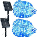 MERRIMAX M Solar Rope Lights Outdoor, 2 Packs 144FT 400LED, Blue by MERRIMAX+M