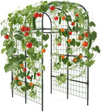 Garden Arch Trellis for Raised Beds, 7.3 ft Plant Support for Cucumbers, Melons, Vegetables, Peas, Tomatoes & Climbing Vegetables, Outdoor Rust-Resistant Trellis for Vertical Growing - Image 4