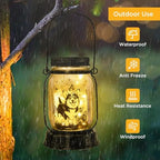 kyoryuger Corgi Gifts for Women/Men Corgi Solar Lanterns Dog Mom Birthday Dog Lovers Lantern Pet Loss Pet Memorial Lights Solar Garden Decoration for Yard, Patio,Backyard,Porch Torches - Image 5
