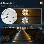addlon 12 Pack Solar Driveway Dock Lights, 2 Color Modes, IP67 Waterproof - Image 2