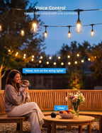 XMCOSY+ Smart Outdoor String Lights 72.5FT, LED Patio Lights App Control - Image 5
