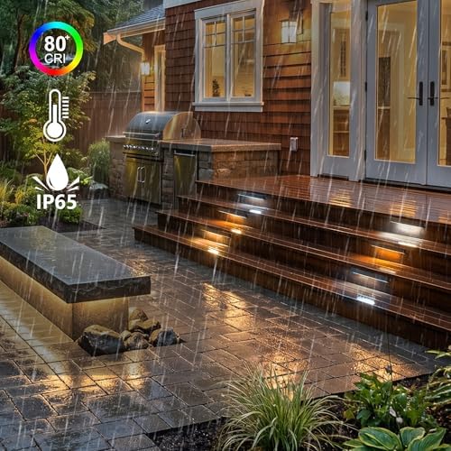 12" LED Retaining Wall Lights, Low Voltage Landscape Lights, 16P - Image 5