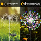 HPUFKOT Solar Garden Lights Outdoor,Waterproof Garden, 2PC 200 LED Twinkling Firework Lights Decorative with 8 Modes,Decor for Yard Patio Pathway Lawn for Yard Outside Fairy Decorative - Image 6