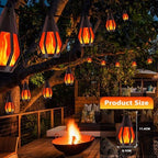 Solar String Lights for Outside, 33Ft Solar Patio Light with 15 Flickering - Image 2