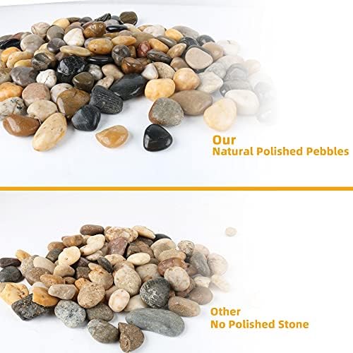 Anothera 18-lb Bulk Bag Pebbles for Plants 1-1.5 ” Aquarium Gravel River Rocks Garden Outdoor Decorative Stones - Image 5