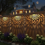 6 Pack Solar Fence Lights Wall lihgts Outdoor Decorations Solar Powered Step Deck Lights Warm Yellow Light Waterproof Decorative Lighting for Garden, Front Door, Backyard (Black) - Image 5