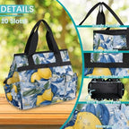 Lemon Garden Tool Bag Organizer Heavy Duty Fruit Flower Gardening Tote Bag with 10 Pockets for Women Men Gardening Gifts - Image 6