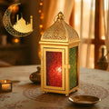 TRIROCKS 12 Inch Gold Moroccan Candle Lantern, Metal Hanging Candle Holder by TRIROCKS