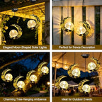 Solar Moon Lanterns Outdoor Waterproof Hanging Solar Lights Garden Decor - Image 5