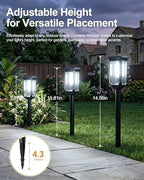 Tenmiro Solar Pathway Lights Outdoor 12 Pack, Bright Solar Garden Lights - Image 6