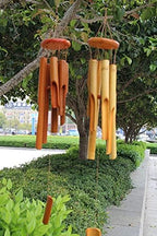 Bamboo Wind Chimes, Outdoor Garden & Indoor Wind Chime with Natural Relaxing Soothing Sound for Home Decoration Gifts (Color : A) - Image 2