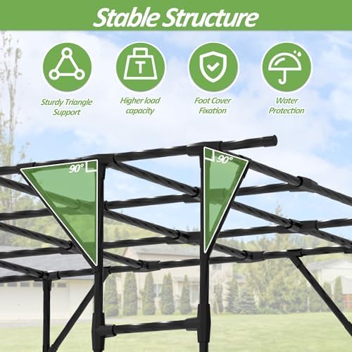 Grape Vine Trellis,Heavy Duty Metal Plant Support Trellis-113L*81W*96H in - Image 4