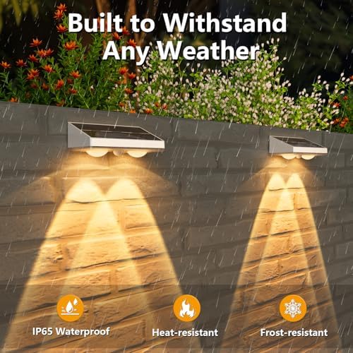 NIORSUN Solar Fence Lights,12 Pack Solars Deck Light,Warm White Color,Outdoor Bulb Waterproof Led IP65,Power Patio Lamp with Lenses for Outside/Backyard/Railing/Yard（White） - Image 4