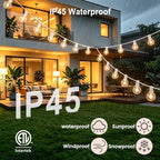 Outdoor-String-Lights with Remote 102FT Waterproof lights for Outside Patio - Image 4