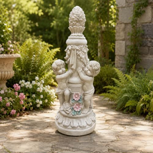27.95 Inch Climbing Children Garden Statues, Large Yard Statues by Unknown