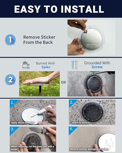 SHONELIGHTING Solar Dock Lights, Deck LED Disc, Warm White, 6 Pack - Image 5