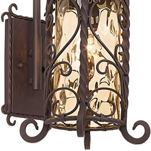 Casa Seville 18 1/2" High Iron Scroll Rustic Outdoor Wall Light Fixture - Image 3