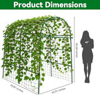 Garden Arch Trellis for Climbing Plants Outdoor - 83" H*71" W*43" L (Green) - Image 4