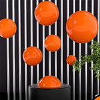 Gazing Globe Decor Ball, Hollow Gazing Ball, Seamless Stainless Steel Polished Reflective Smooth Mirror Garden Sphere Globe, Props of Photography, Garden Home Decor (Orange, Dia: 12 inch/30cm) - Image 5