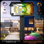 LEREKAM Solar Spotlights Outdoor, 40 LED s Color Changing RGB Waterproof Landscape Lights with 9 Light Modes, Colored Solar Spot Lights Auto On/Off, for Pathway Garden Pool Patio Yard - Image 6