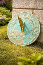 Vintage Style Brass Bird Garden Sundial, 10 Inch Outdoor Accent Home Decor Or Garden Present Idea - Handmade Gifts for Him, Her Parents - Image 4