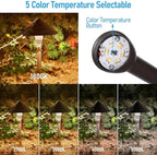 LEONLITE 4-Pack 5CCT LED Low Voltage Landscape Path Lights, 12-24V AC/DC - Image 3