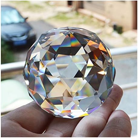 5pcs Clear Cut Crystal Sphere 50mm Faceted Gazing Ball Glass Ball Prisms Suncatcher Home Hotel Photography Décor - Image 2