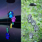 Hummingbird Solar Wind Chimes for Outside - Color Changing LED Outdoor Solar Lights Waterproof Windchimes, Home Garden Patio Yard Porch Decoration (Claw) - Image 6