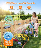 KOOPER Solar Fence Lights Outdoor Waterproof, 8 Pack Warm White & 9 Fixed Colors & Color Changing Fence Lights Solar Powered, Solar Lights Outdoor Fence for Outside Backyard Railing Patio Wall Deck - Image 4