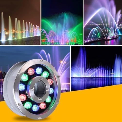 Ring Fountain Lamp - LED Underwater Pond Lights, 12/24V RGB Submersible Light(6w(AC24V)) - Image 7