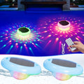 Floating Solar Pool Lights, 2 Pack, 6.7 Inch, 13 RGB Colors by Unknown