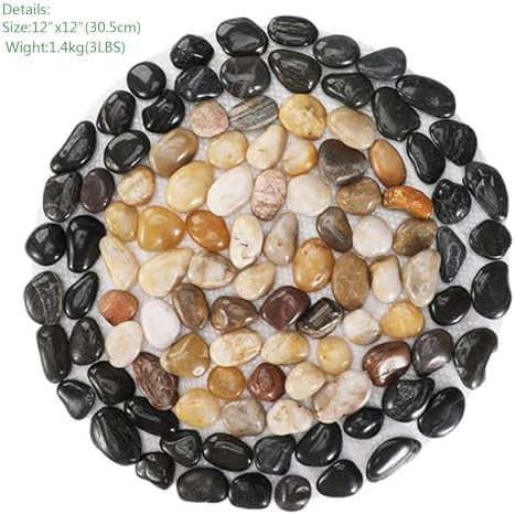 Garden Path Stepping Stone-12 inch Round Therapeutic Massage Stones,3pcs Outdoor Decorative Stone Mats for Yard Pathway, Non-Slip Acupresure Floor - Image 2